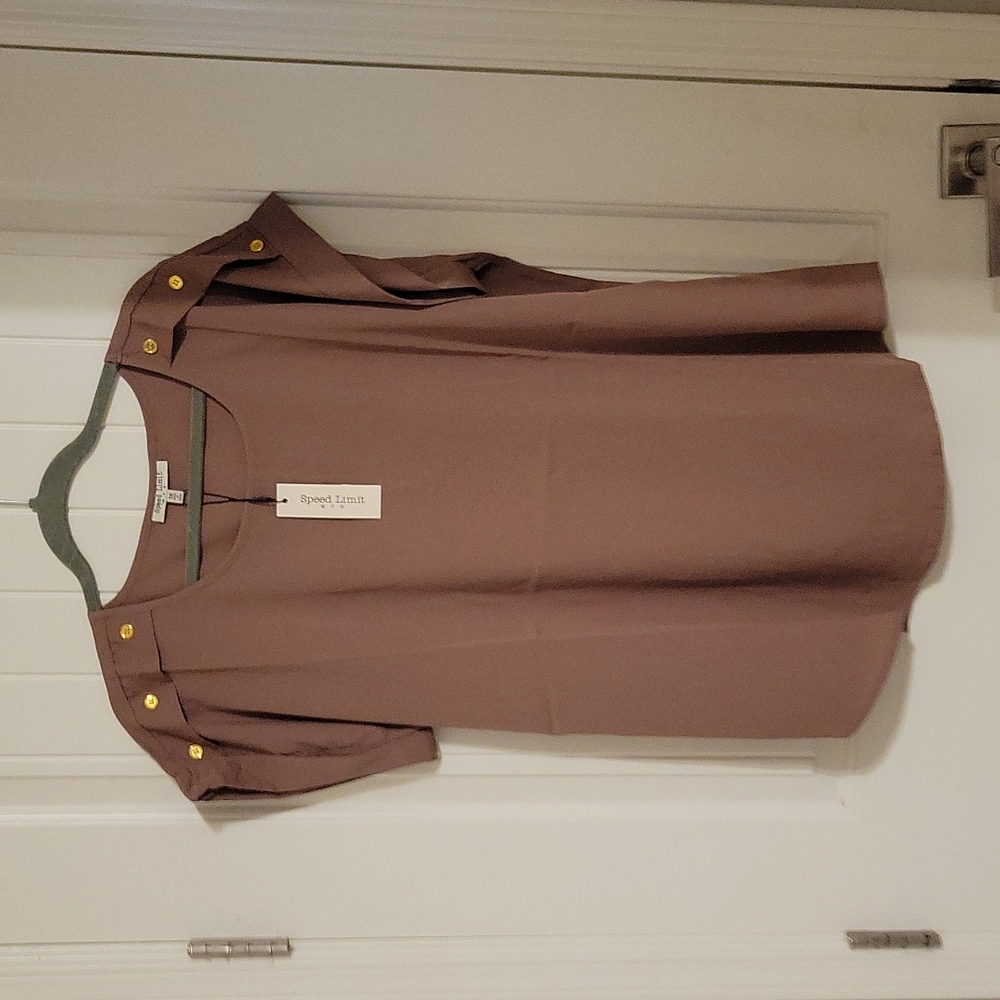 Womens plus 1X short sleeve blouse